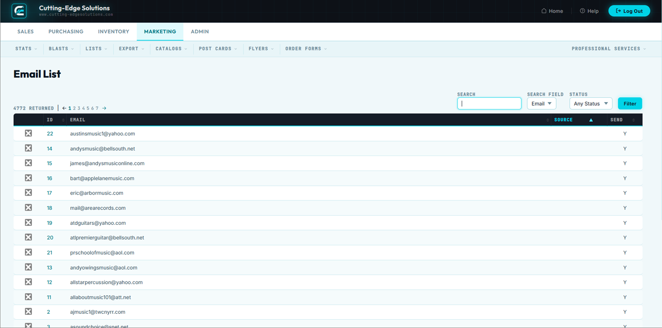 Browse Lists